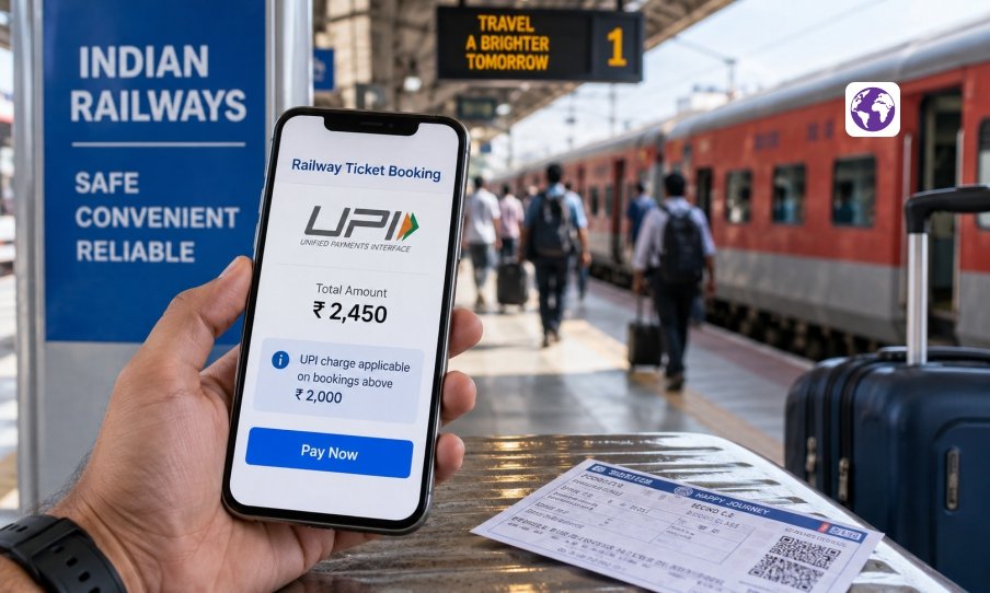 Read more about the article Railway Ticket Booking UPI Charge Above Rs 2,000 From October 15